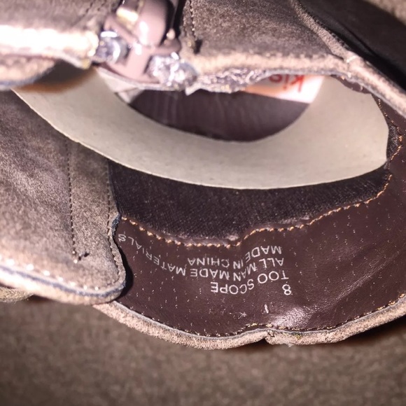 Too scope by 2 lips too wedge boot 8 brown combat - Picture 6 of 8